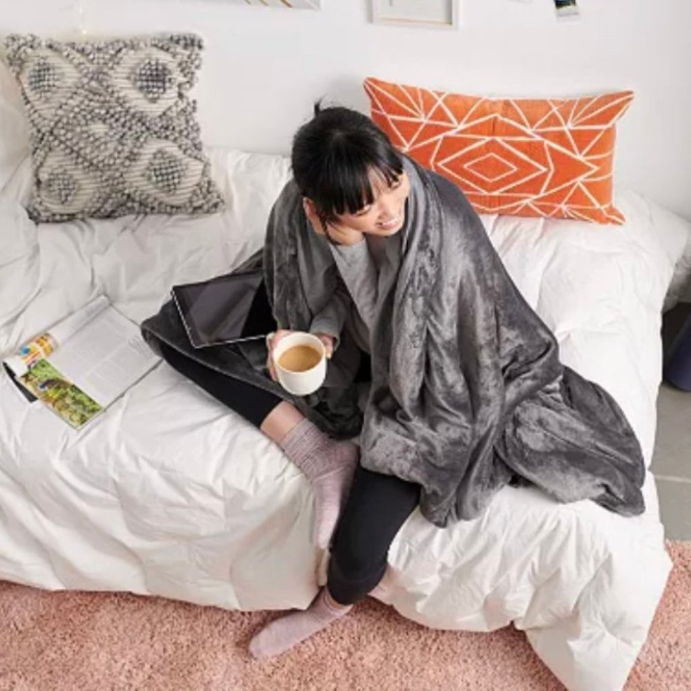 Brookstone Calming Weighted Throw Blanket